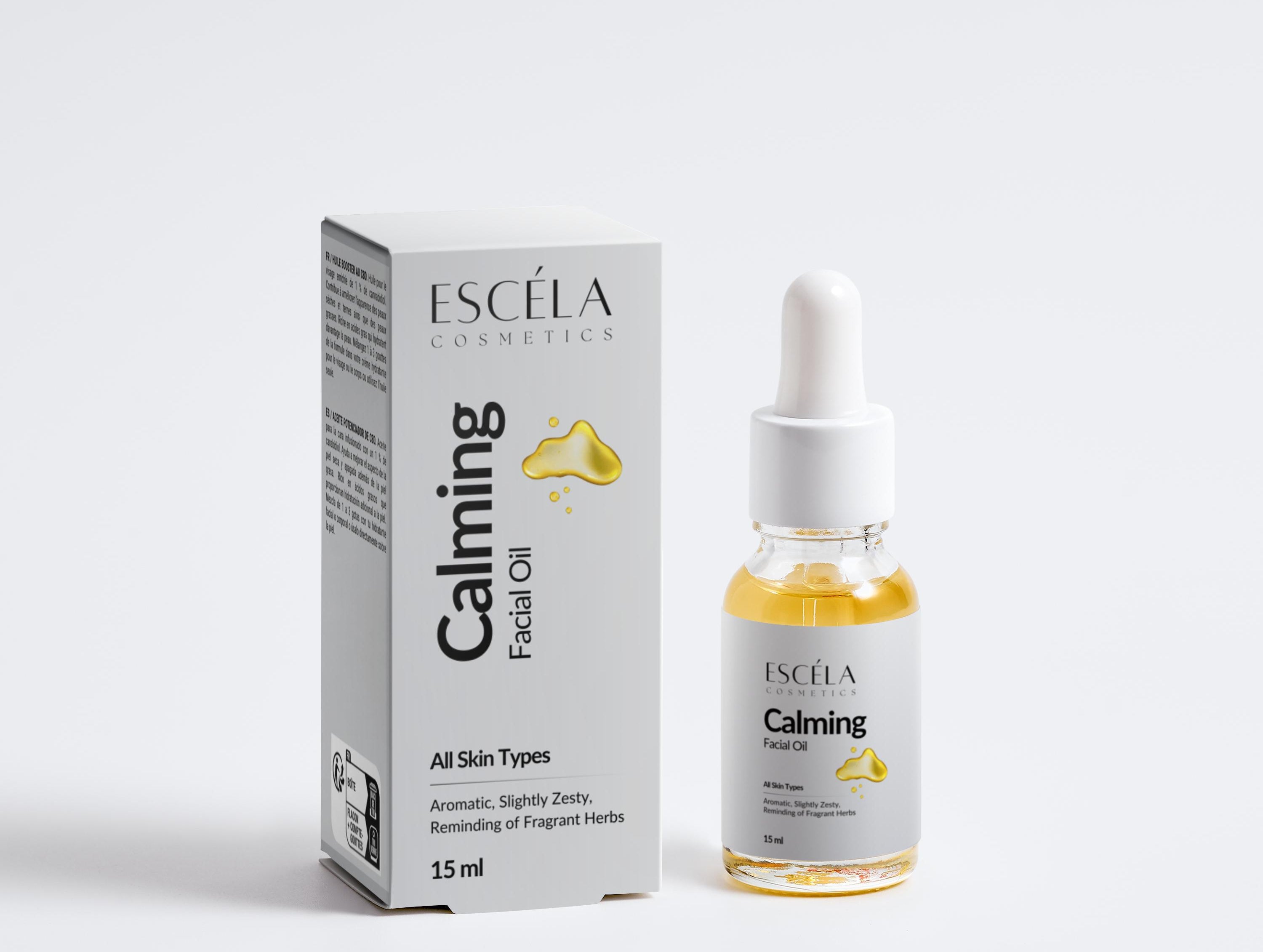 Calming Facial Oil - Escéla Cosmetics