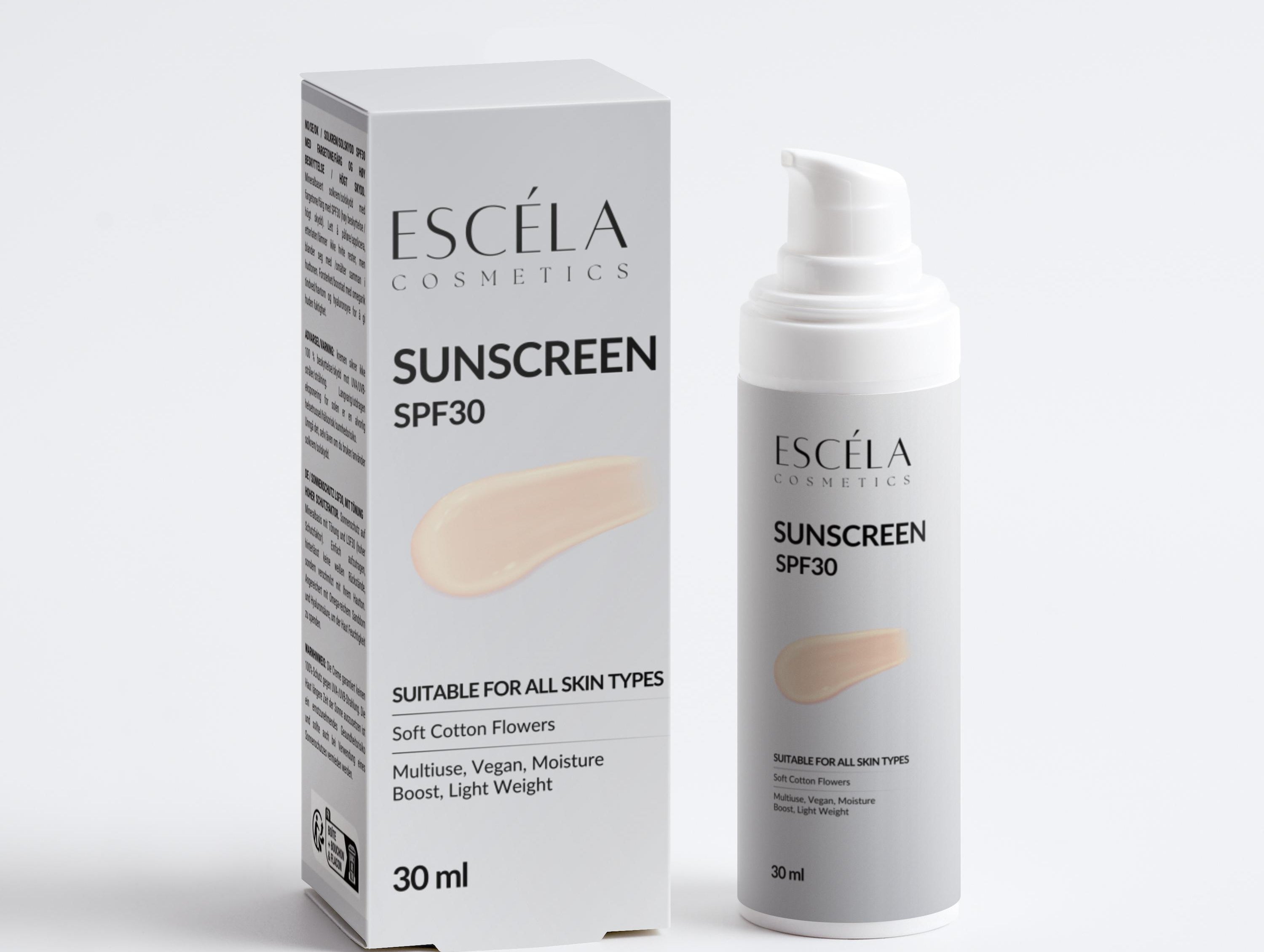 Sunscreen SPF30, with tint 