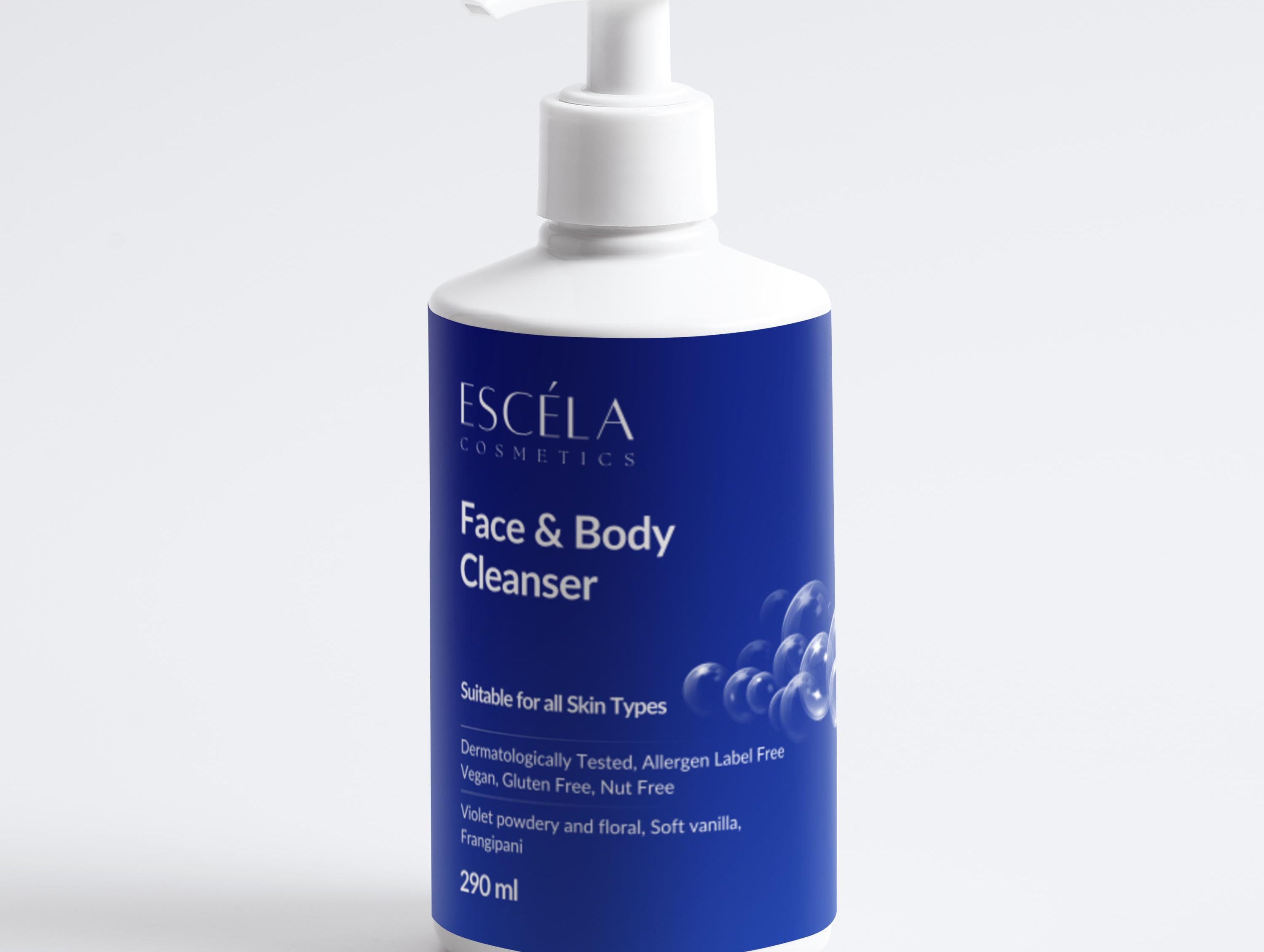 Sensitive Skin Face & Body Cleanser - Escéla Cosmetics