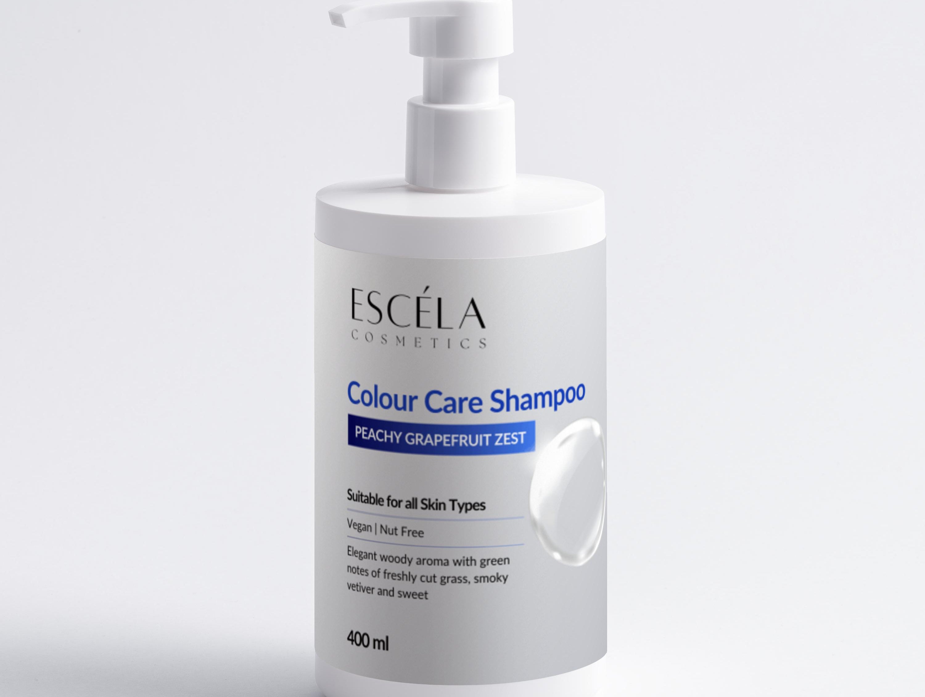 Colour Care Shampoo, Peachy Grapefruit Zest - Escéla Cosmetics