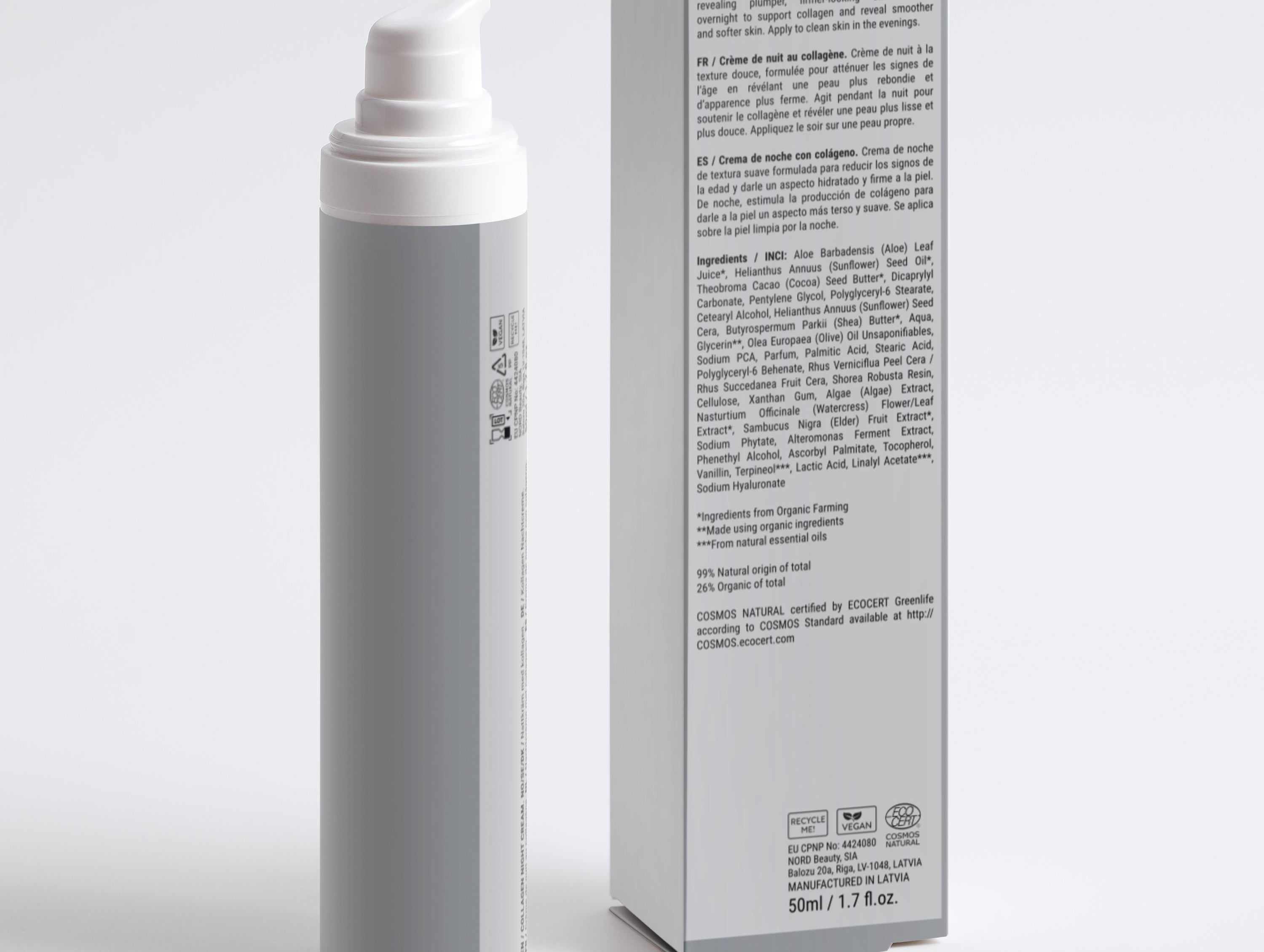 Collagen Anti-Age Night Cream - Escéla Cosmetics